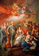 Vicente Lopez y Portana King Charles IV of Spain and his family pay a visit to the University of Valencia in 1802 oil painting on canvas